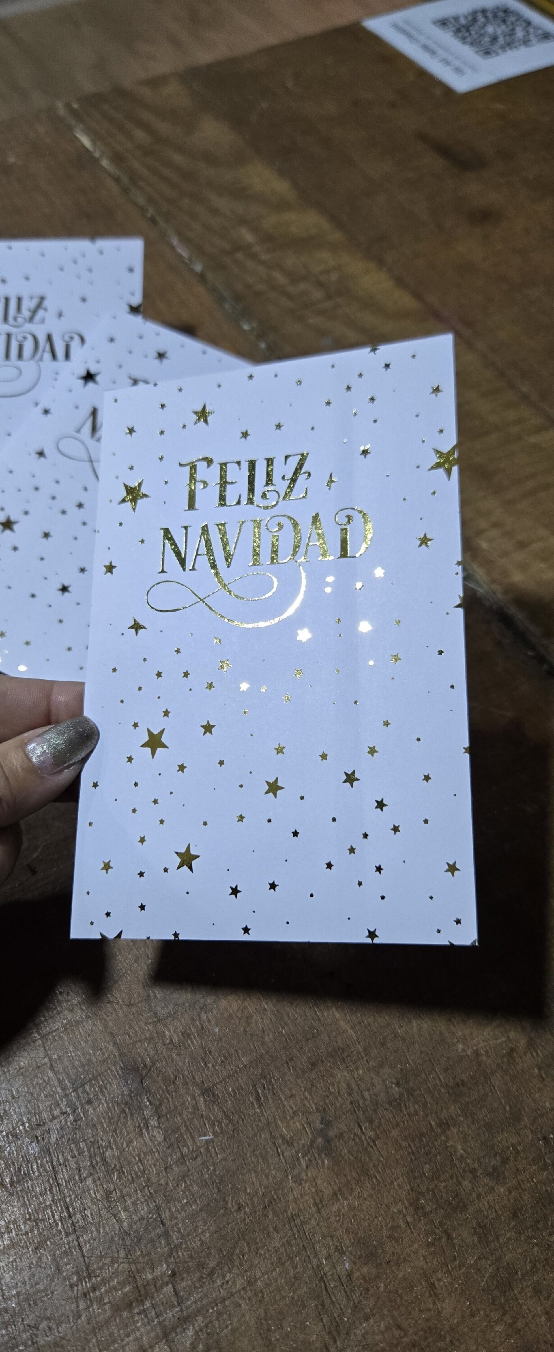 Sobre para dinero Navidad dorada - 1