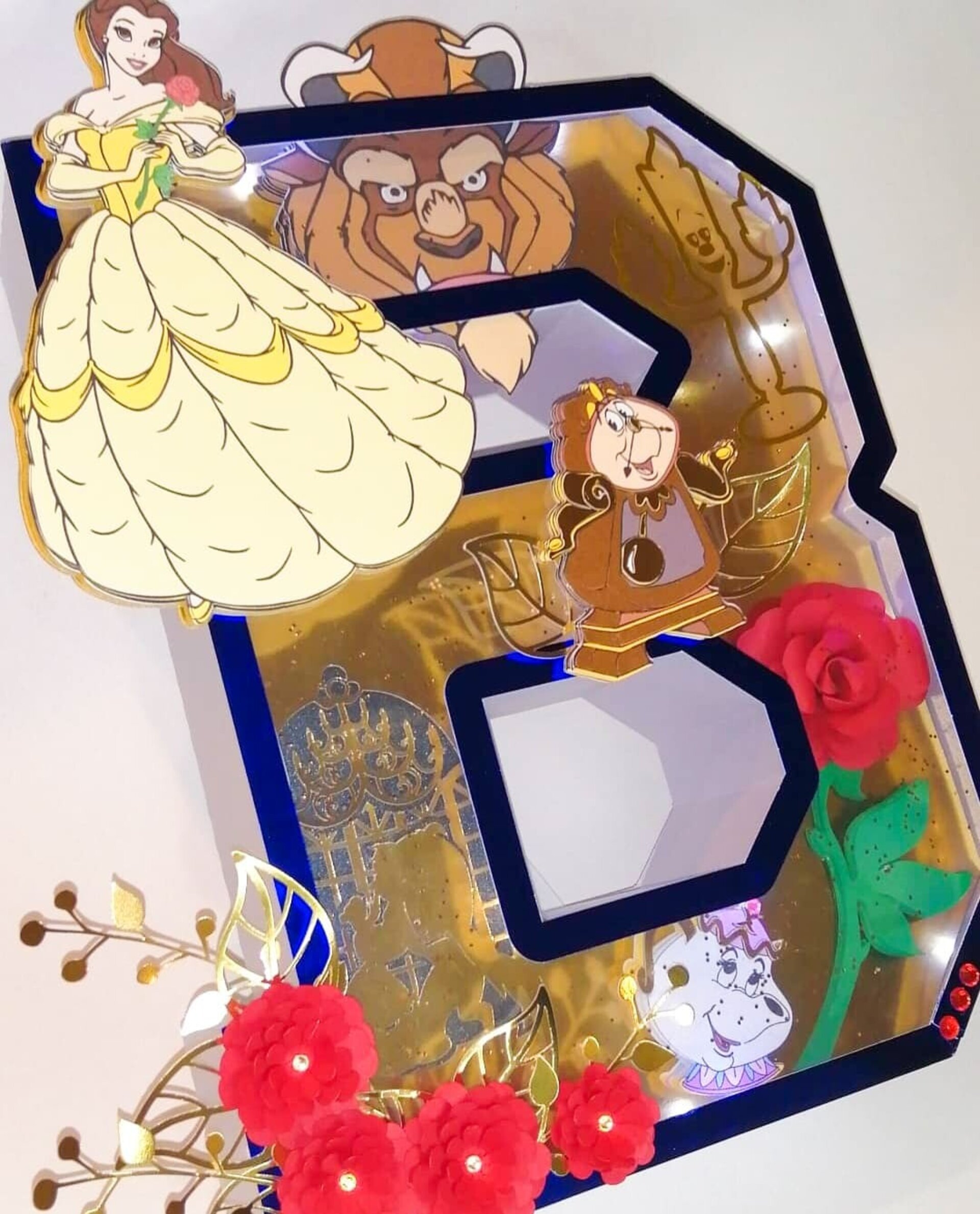 Letra 3D decorativa - 6